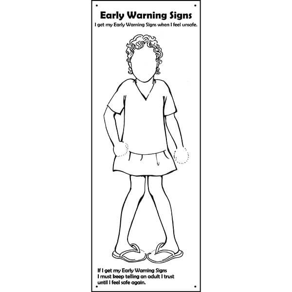 Safe4Kids Early Warning Signs Banner - Girl Number 2
